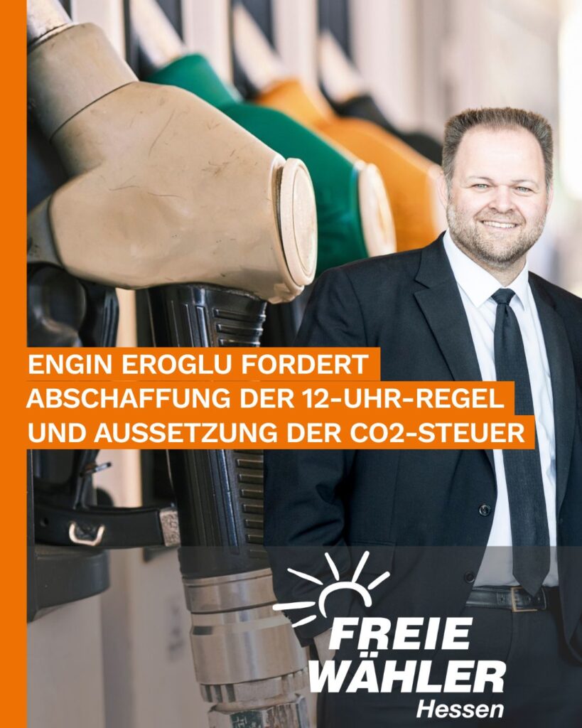 Engin Eroglu fordert Abschaffung der 12-Uhr-Regel und Aussetzung der CO₂-Steuer