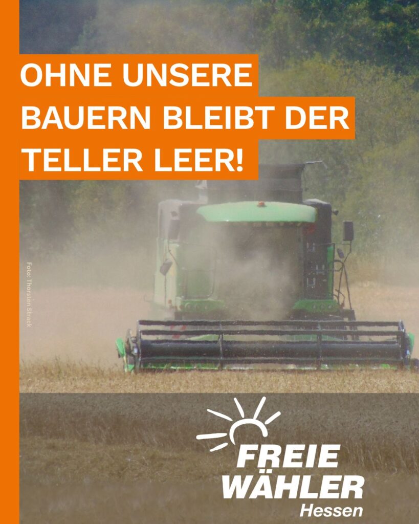 Ohne unsere Bauern bleibt der Teller leer!